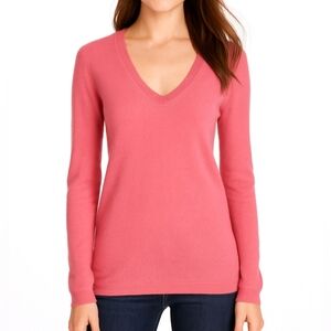 Martin & Osa Sweater Pink Cashmere Lightweight Long Sleeve Pullover Size…